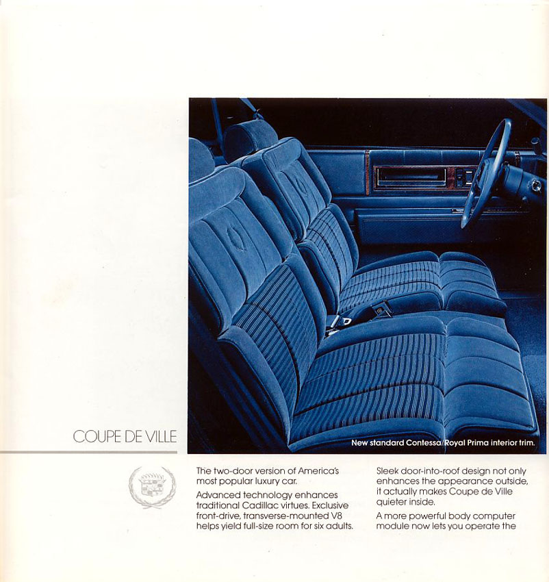 1987 Cadillac Brochure Page 5